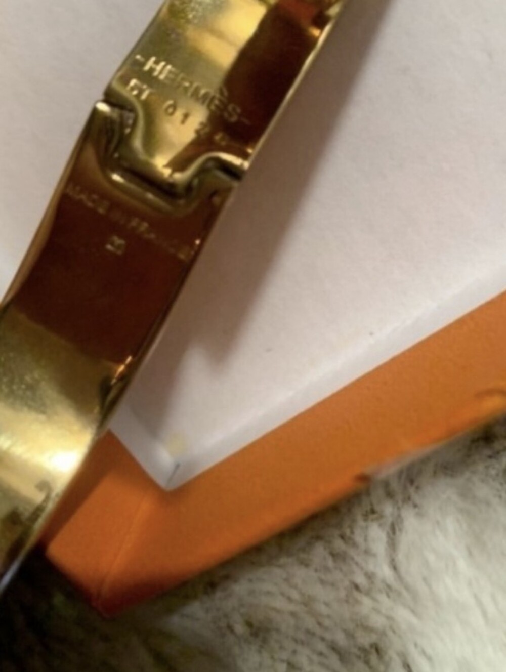 Hermes Green Enamel H Clic Bracelet with Gold Hardware - Picture 2 of 2